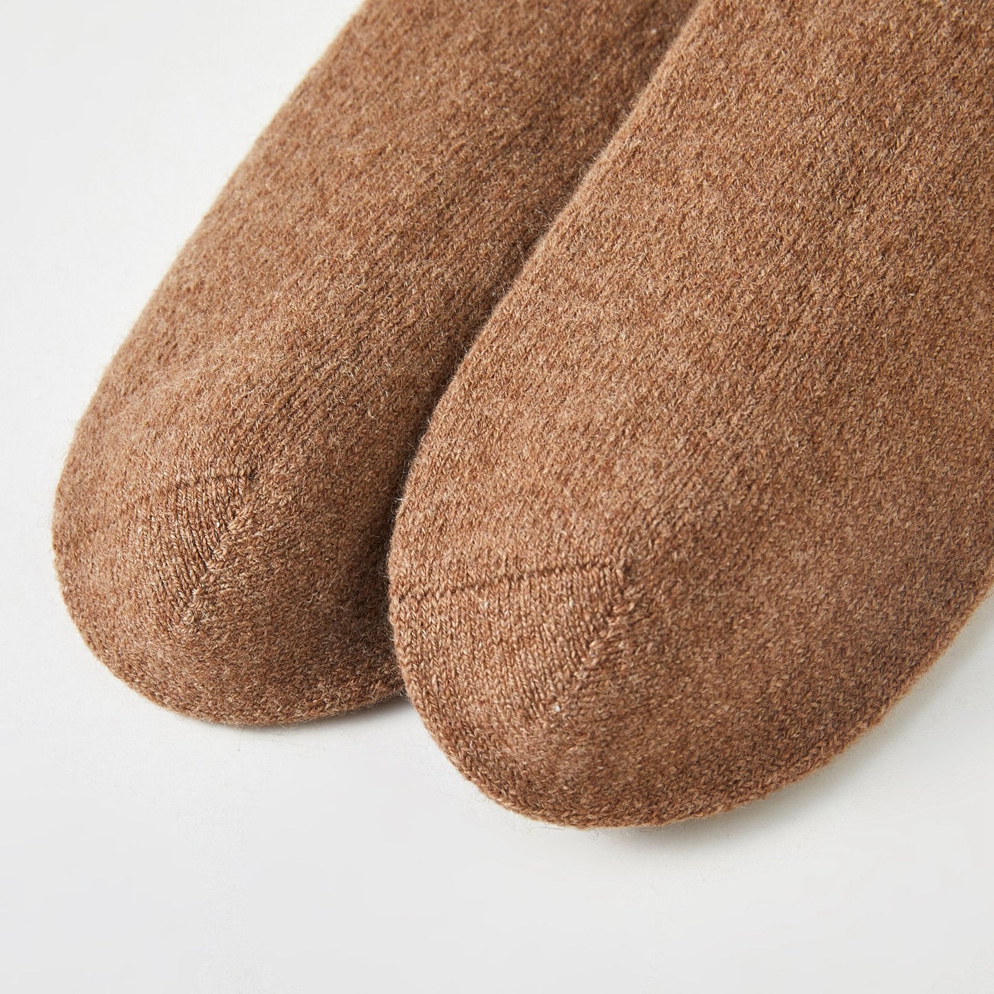 Brown Sugar Wool Quarter-Length Socks | Flexible Fit