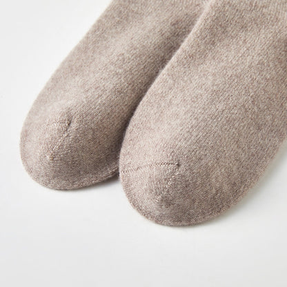 Moon Grey Cashmere Quarter-Length Socks | Flexible Fit