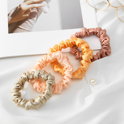 Extra Dense Pure Mulberry Silk Scrunchie | 0.8 inch | 30 Momme | Drape Collection