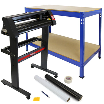 720mm Vinyl Cutter, Weeding Kit, Blue Q-rax Workbench bundle