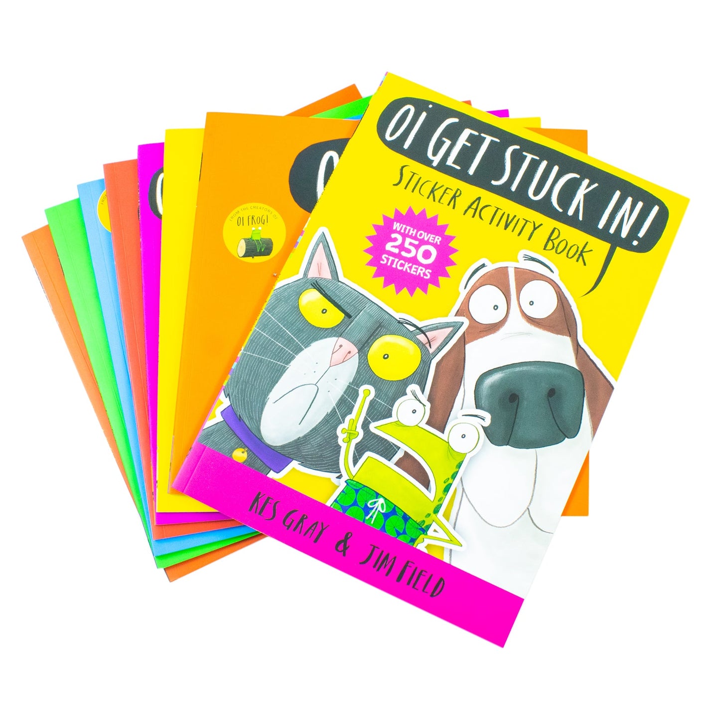 Oi Frog and Friends 8 Books Collection Set By Kes Gray (Oi Frog!, Oi Dog!, Oi Cat!, Oi Get Stuck In!, Oi Puppies!, Oi Duck-billed Platypus!, Quick Quack Quentin and Oi Aardvark!)