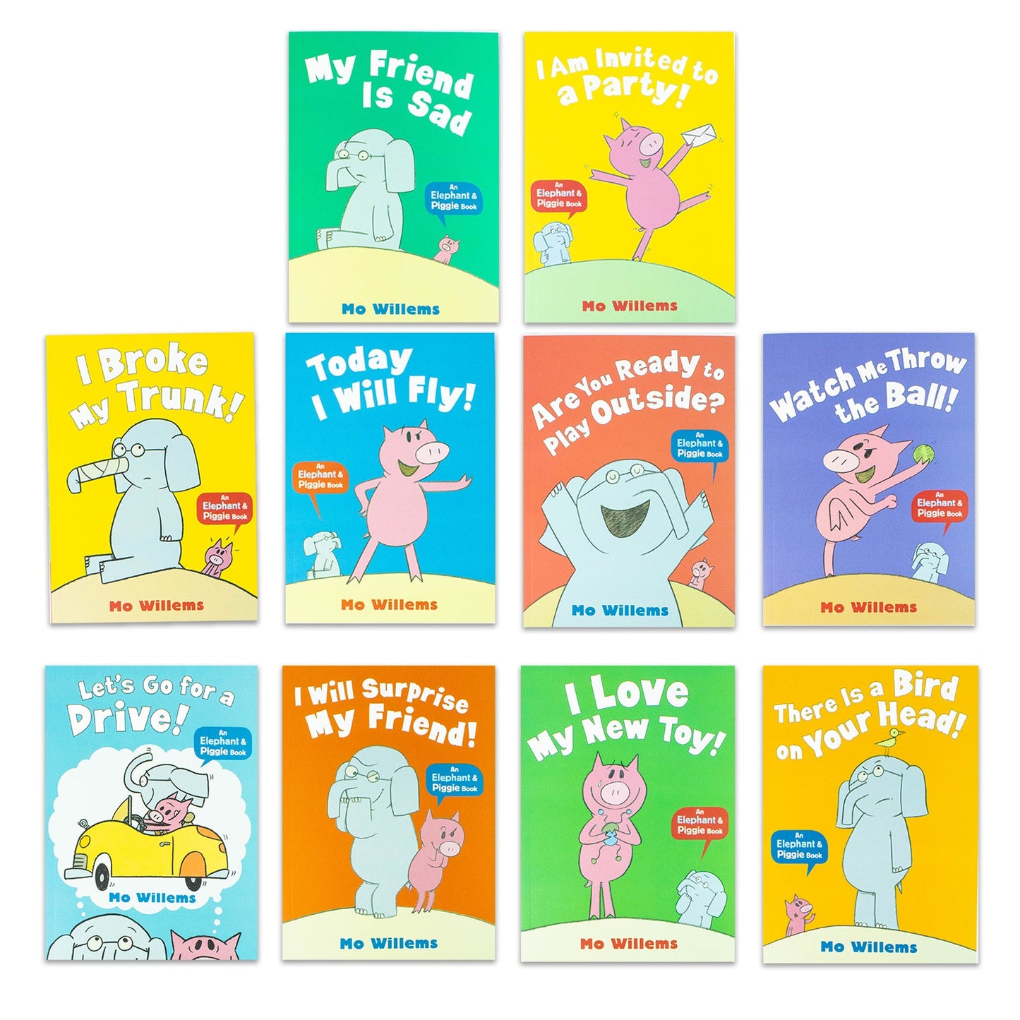 The Wonderful World of Elephant and Piggie Series 10 Books Collection Box Set by Mo Willems