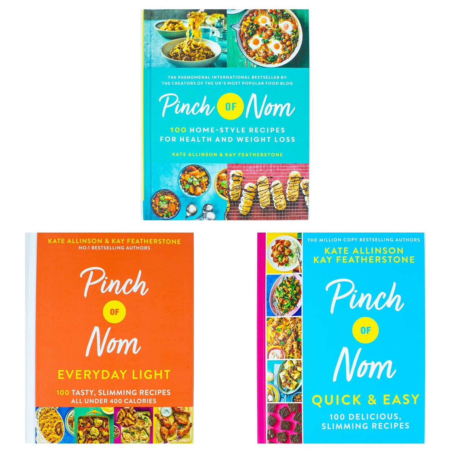 Pinch of Nom Cooking 3 Book Bundle - Everyday Light, Pinch of Nom, Pinch of Nom Quick & Easy