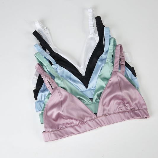 Custom Made Pure Mulberry Silk Bralettes | Vin Bras | No Wire | 19 Momme | Float Collection
