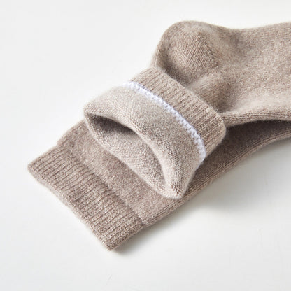 Moon Grey Cashmere Quarter-Length Socks | Flexible Fit