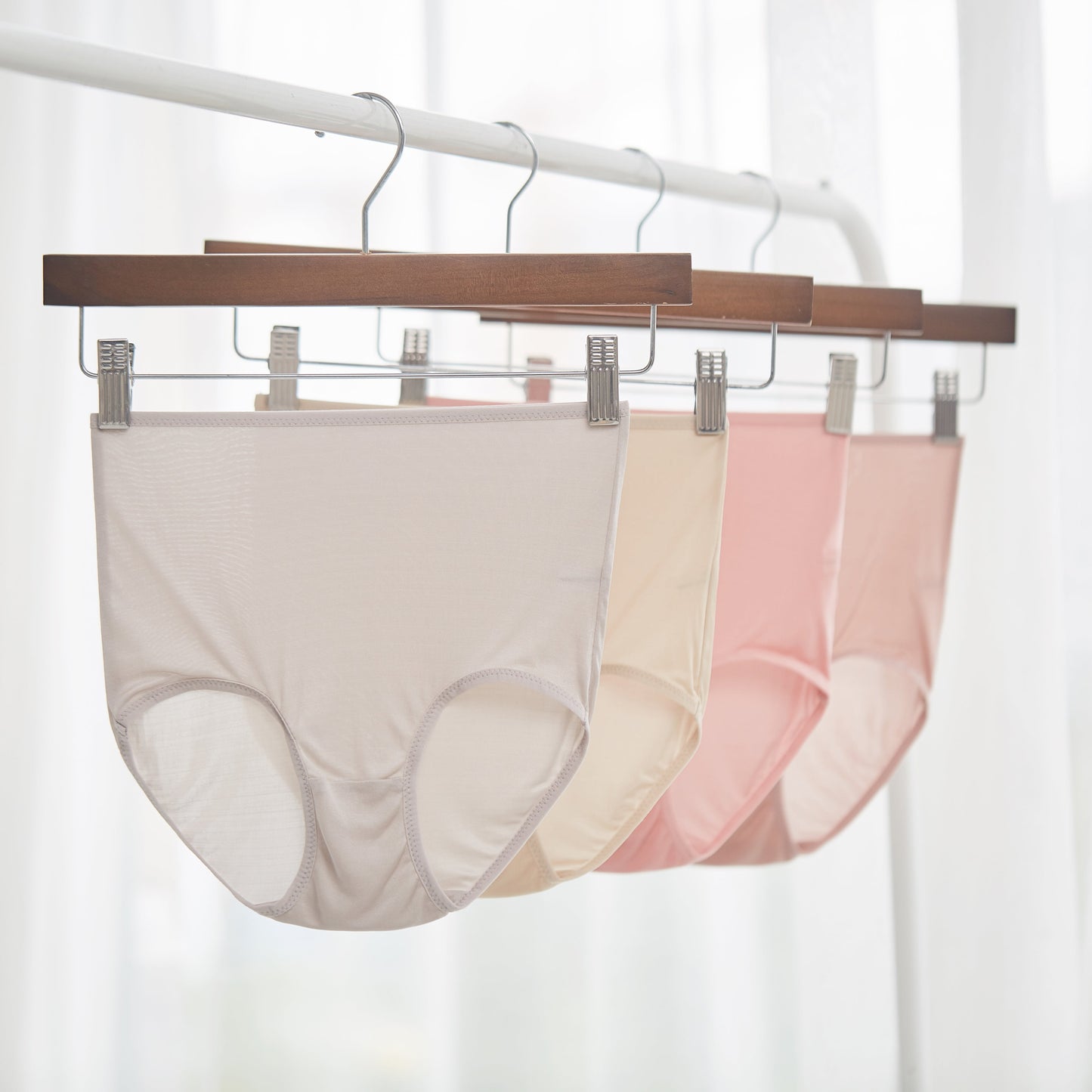 Knitted Silk High Rise French Cut Panties | Silver Bullet Cocktail | Shimmer Collection