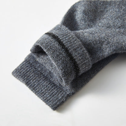 Earl Grey Wool Quarter-Length Socks | Flexible Fit