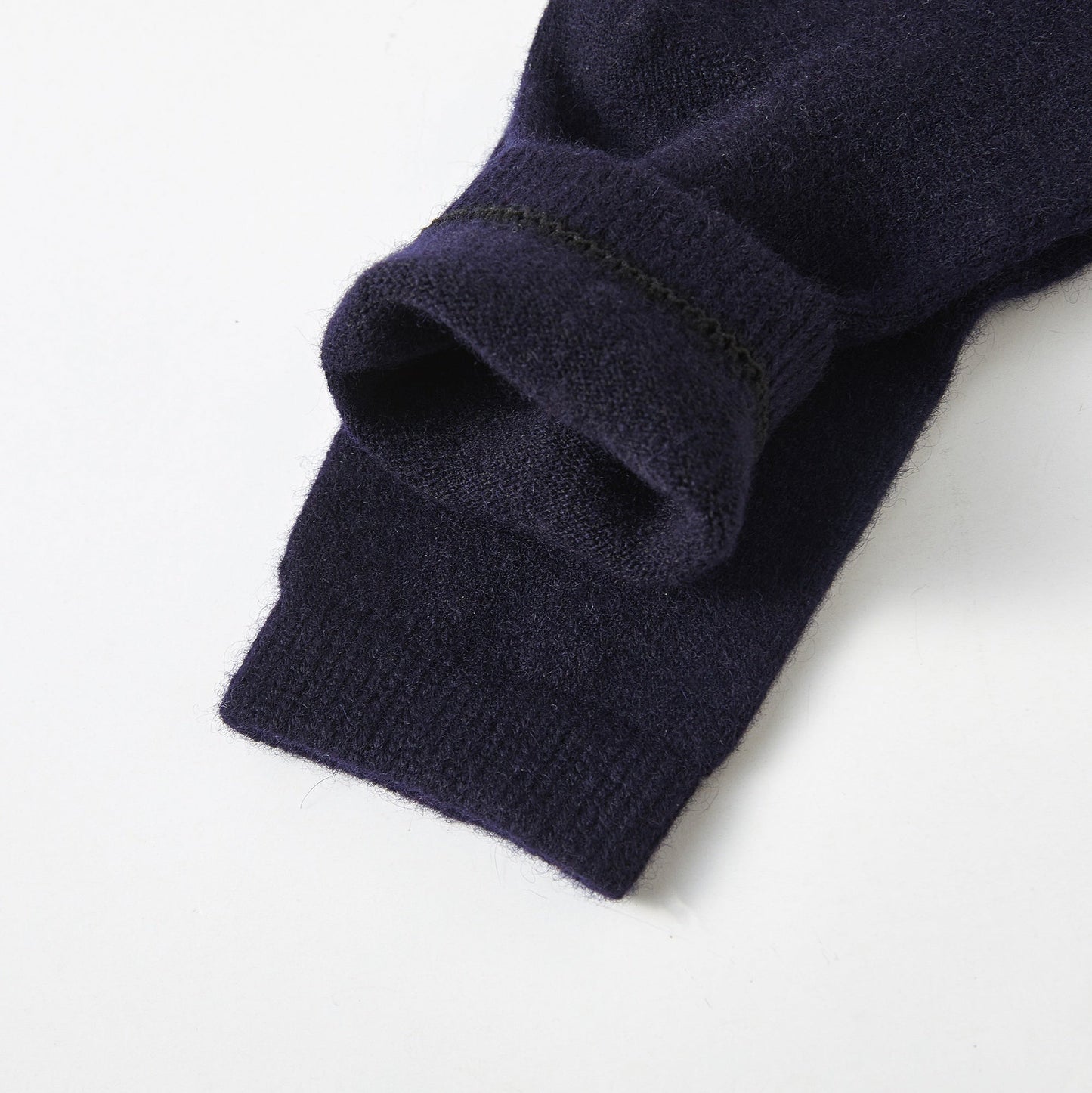 Midnight Blue Cashmere Quarter-Length Socks | Flexible Fit