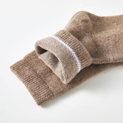 Peanut Butter Cashmere Quarter-Length Socks | Flexible Fit