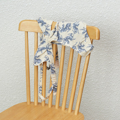 Custom Made Pure Mulberry Silk Bralettes and Panties | Arching Tiger | No Wire No Padding | 19 Momme |