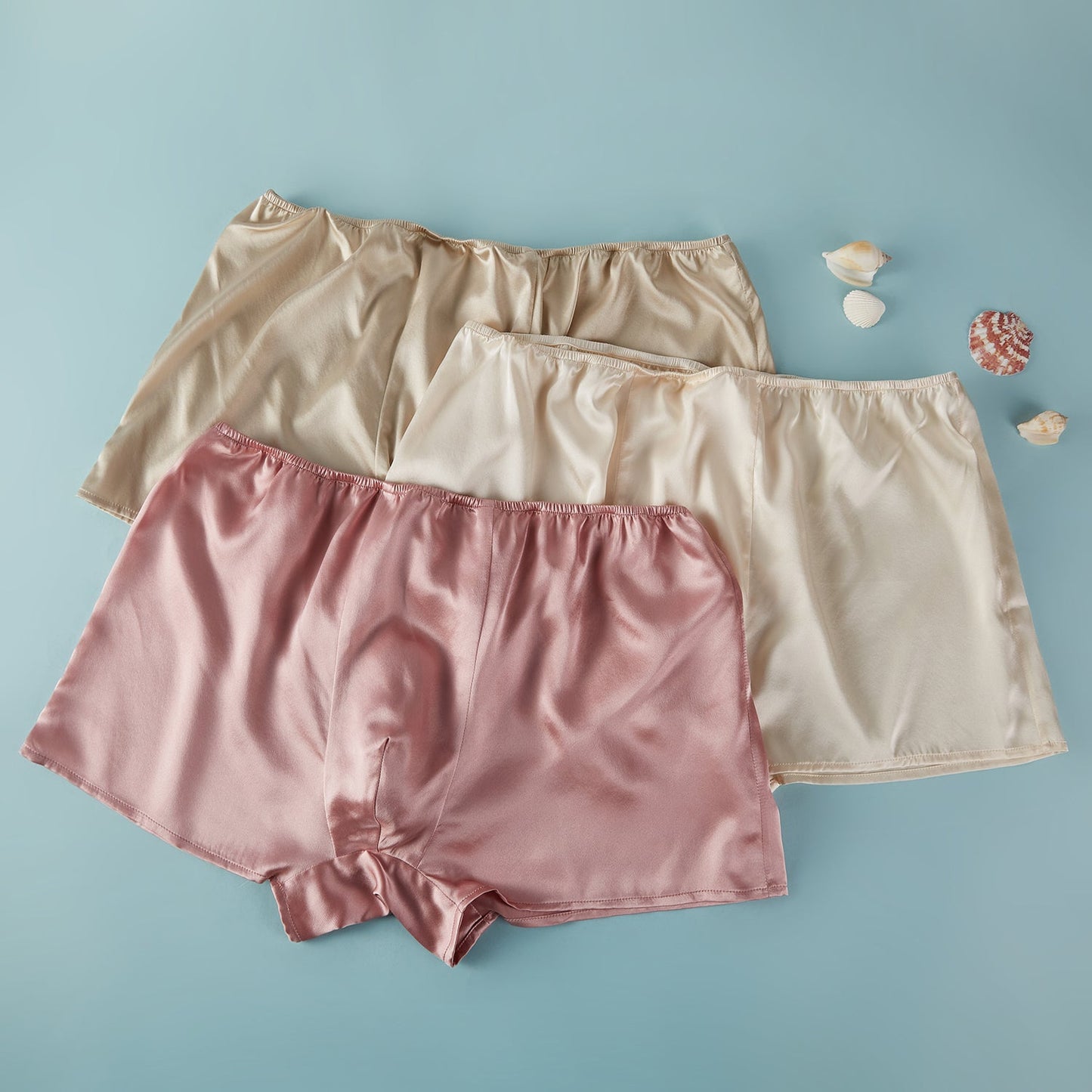 Custom Pure Mulberry Silk Men's Trunks or Boxers | Mid Rise | 19 Momme | Soar Collection