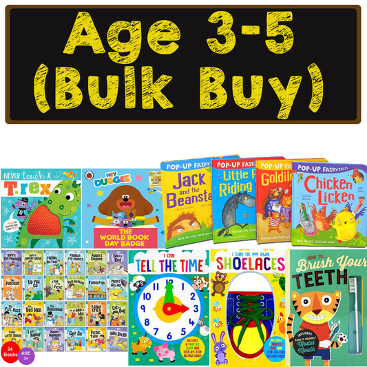 (Age 3-5 Book Bundle Bulk Buy) Pop-Up,Great Christmas Deal Contains Childrens Books Collection Set
