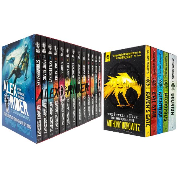Anthony Horowitz 17 Books Collection Power Of Five And Alex Rider Series Set Pack Anthony Horowitz..