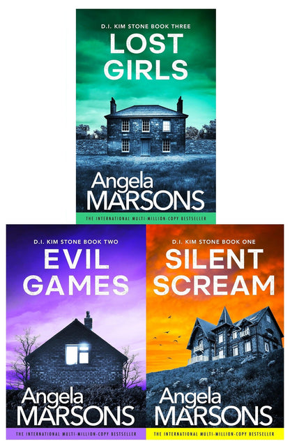 Detective Kim Stone Crime Thriller Series 3 Books Collection Set by Angela Marsons (Lost Girls, Silent Scream, Evil Games)