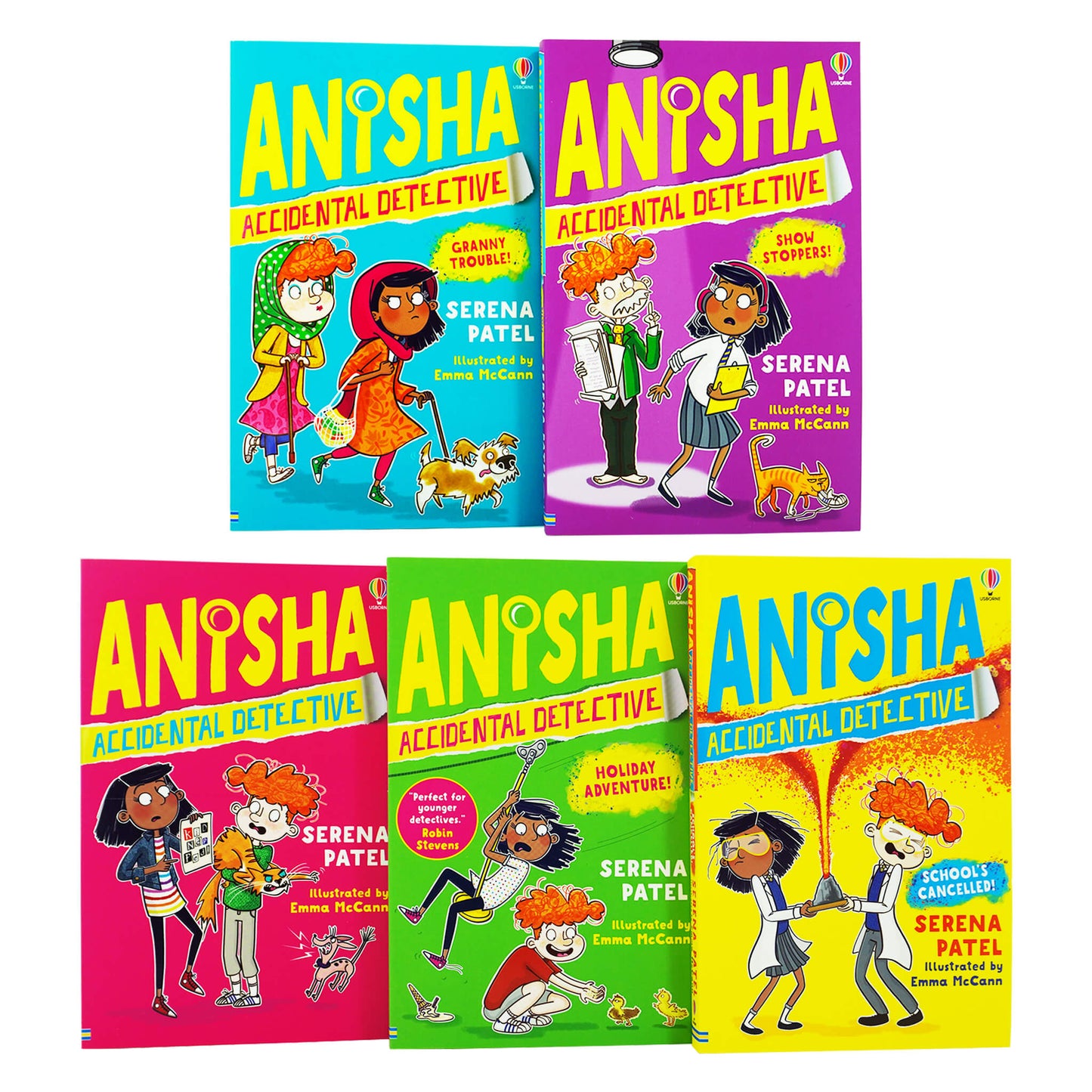 Anisha Accidental Detective 5 Books Collection Set (Anisha Accidental Detective, Schools Cancelled!, Granny Trouble!, Show Stoppers &amp; MORE!)