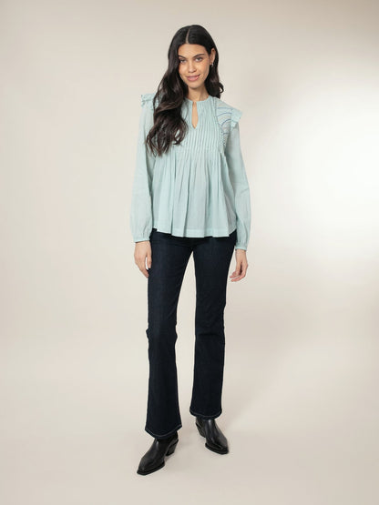 Arlington Blouse - Duck Egg