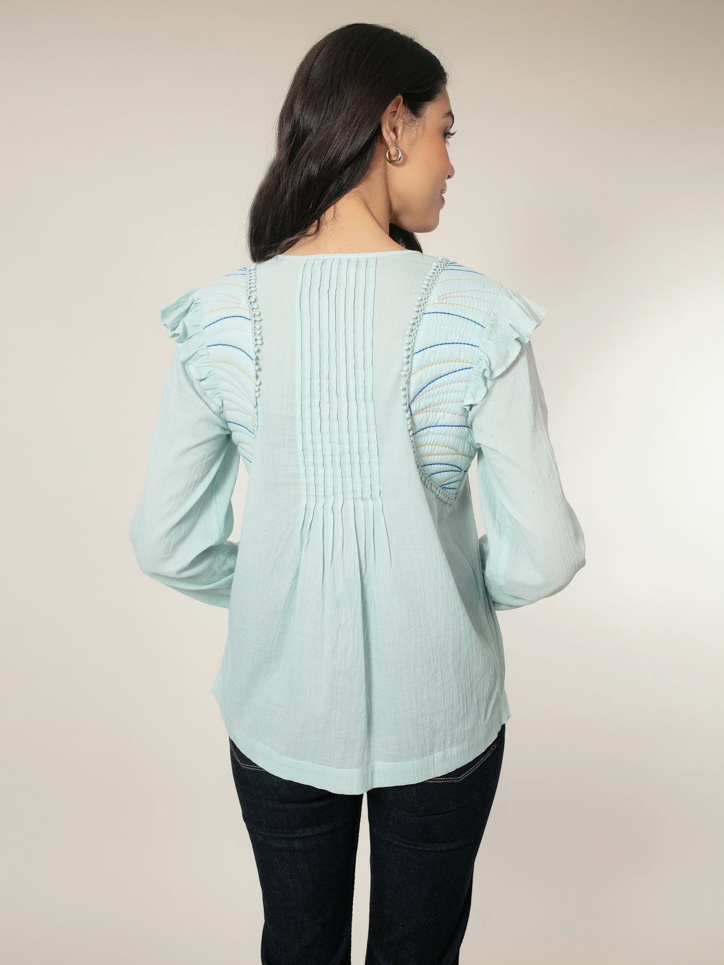 Arlington Blouse - Duck Egg