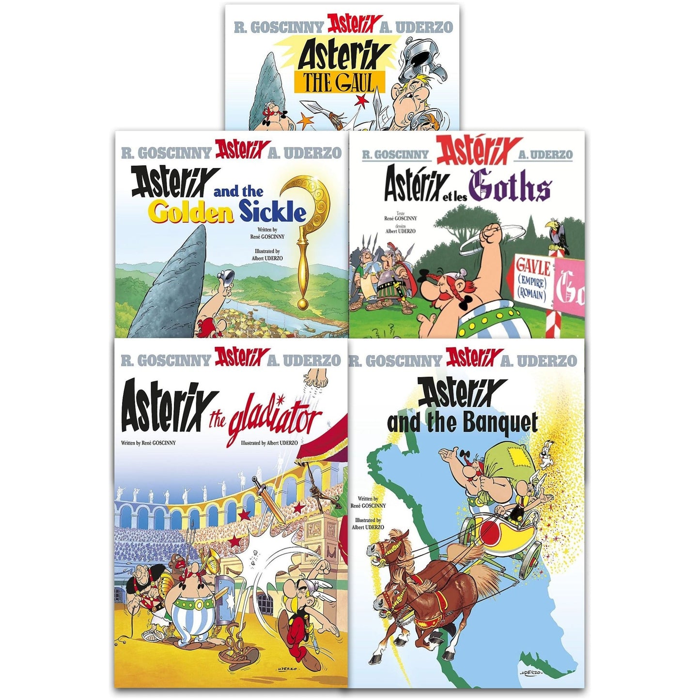 Asterix the Gaul Series 1 Collection 5 Books Set (1-5) The Gladiator, The Gaul