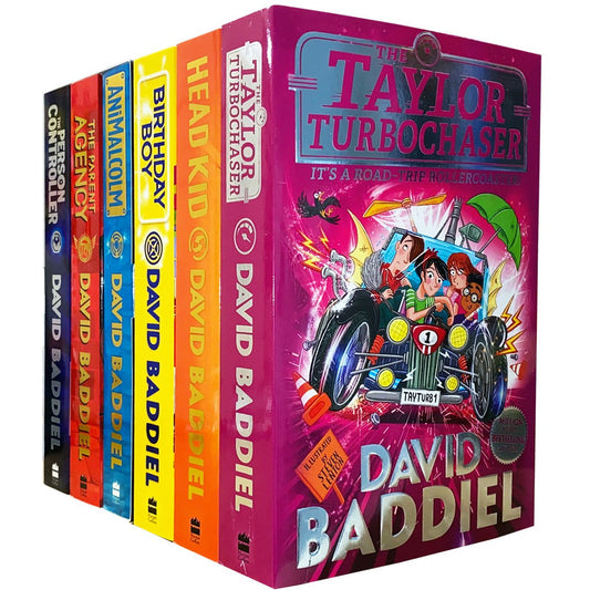 David Baddiel Collection 6 Books Set Taylor Turbochaser, Head Kid, Birthday Boy, Animalcolm, The Parent Agency, Person Controller