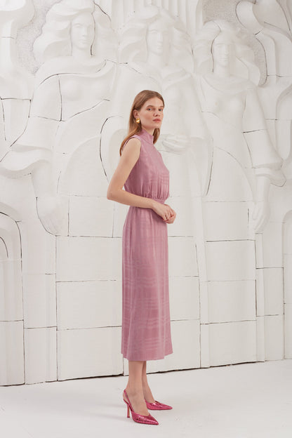 Lavender Pink Midi Dress