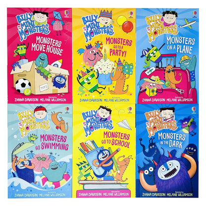 Billy and the Mini Monsters 6 Books Collection Set by Zanna Davidson SERIES 1 (Monsters go to School, on a Plane, In the Dark, Go to a Party! and More)