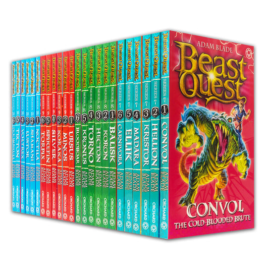 Beast Quest Series 7 - 10 Sets 24 Books Collection (Series 7 Books 1-6, Series 8 Books 1-6, Series 9 Books 1-6, Series 10 Books 1-6)