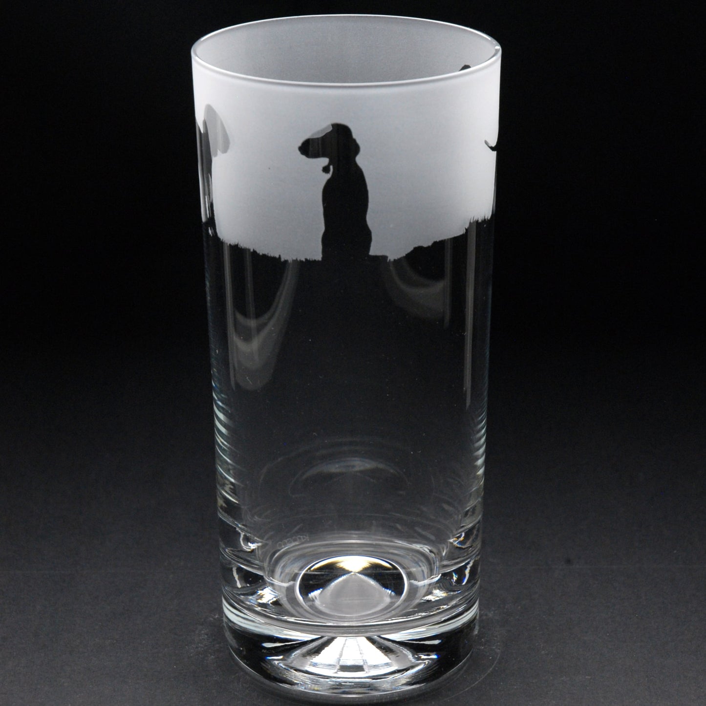 Bedlington Terrier Dog Highball Glass - Hand Etched/Engraved Gift