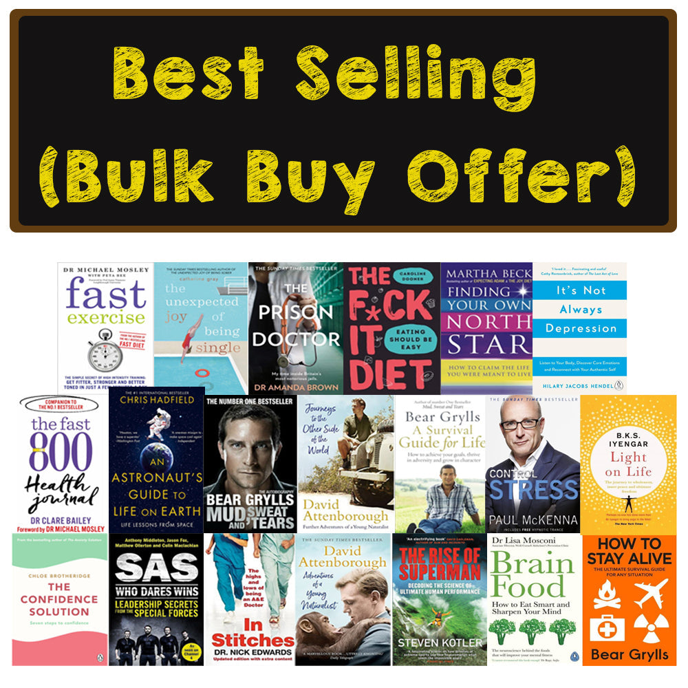 Famous Authors Best Selling Books Bulk Buy Offer Joblot Bundle 20 Books Set Self Help, Survival, Health, Diet, Fitness