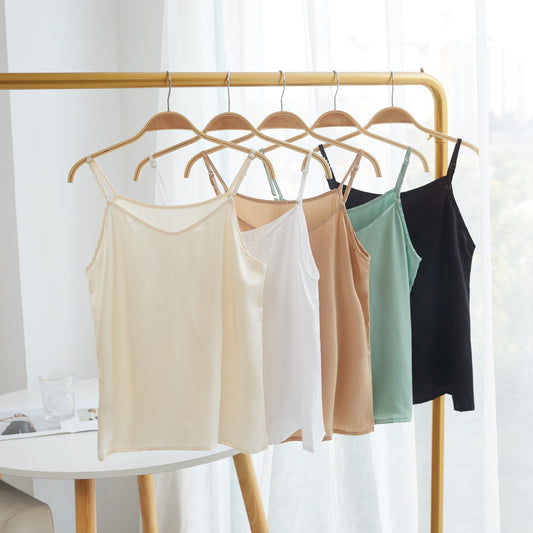Custom Made Pure Mulberry Silk V-Neck Camisole | 19 Momme | Soar Collection