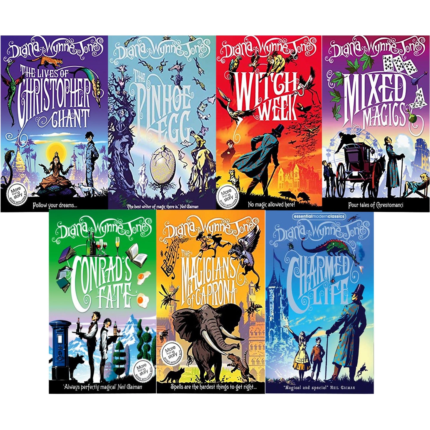 Chrestomanci Series &amp; Howl&#39;s Moving Castle Series By Diana Wynne Jones 10 Books Collection Set