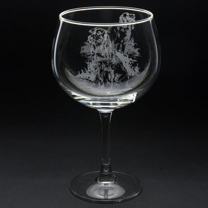 Cocker Spaniel Dog Gin Cocktail Glass - Hand Etched/Engraved Gift