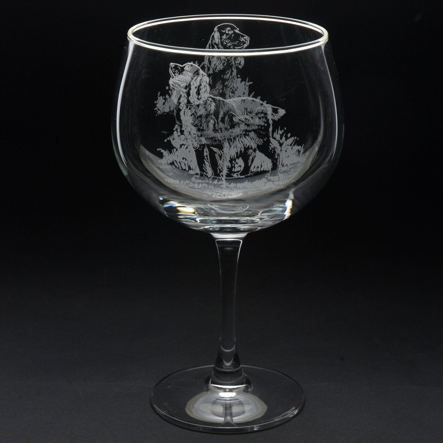 Cocker Spaniel Dog Gin Cocktail Glass - Hand Etched/Engraved Gift