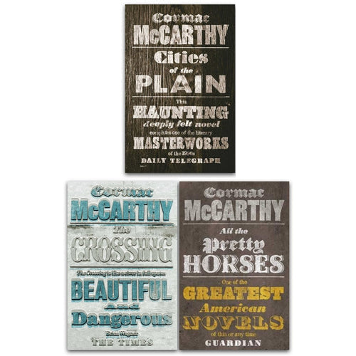 Border Trilogy Series Collection 3 Books Set By Cormac McCarthy