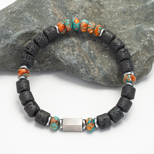 Strength Turquoise Emperor Stone Bracelet