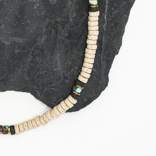 Vanguard Lava Bead Men's Necklace