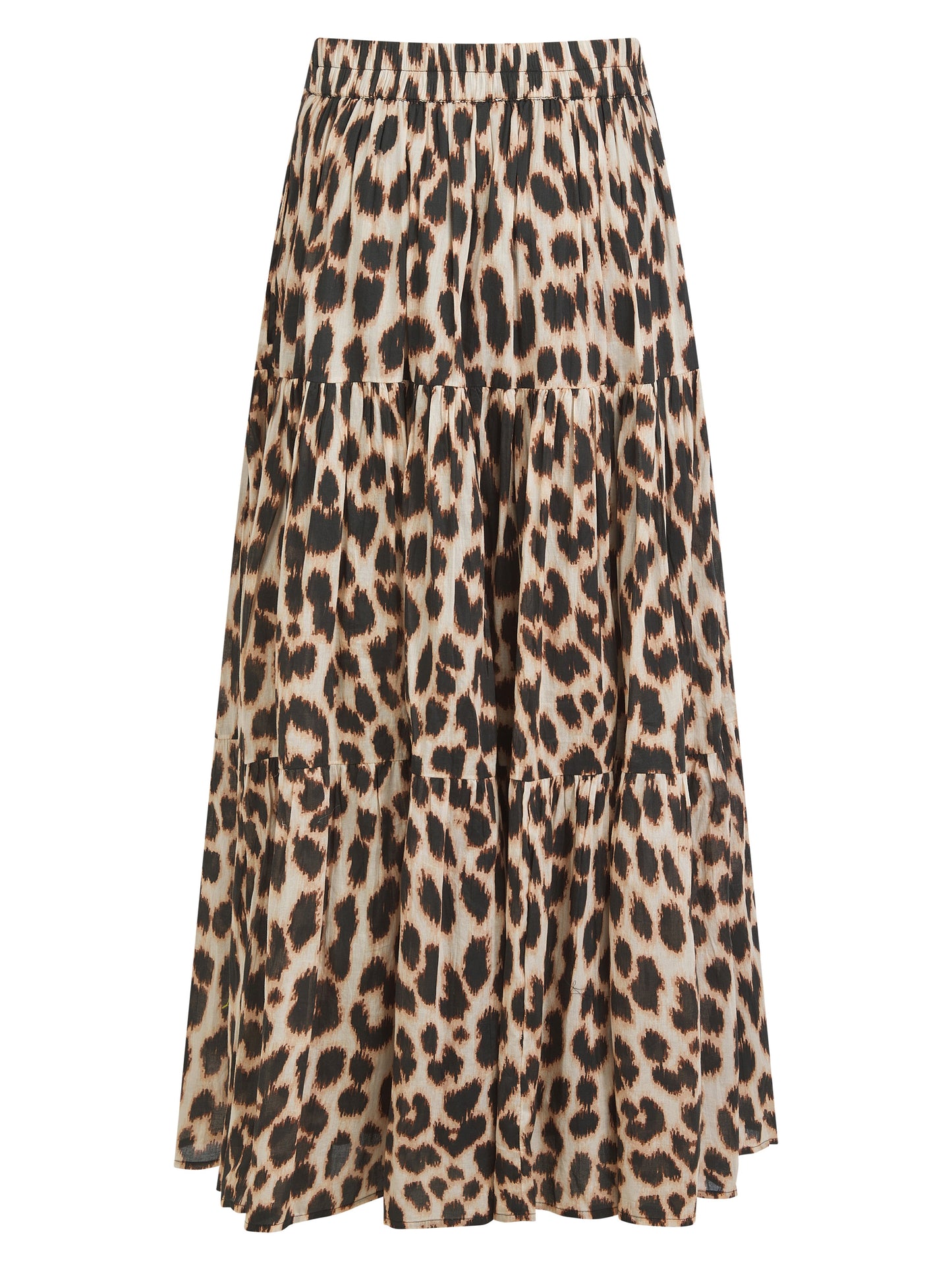 Dominica Tiered Skirt - Leopard