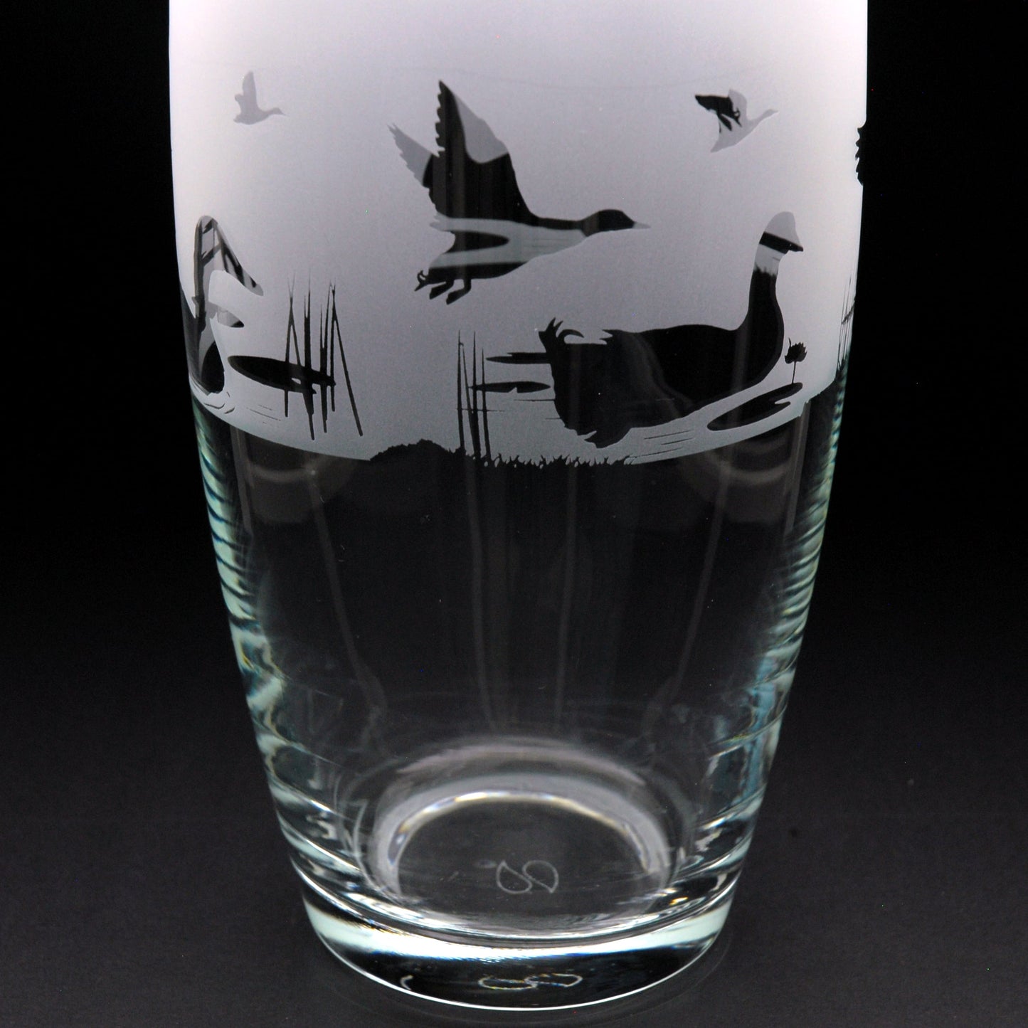 Duck Glass Botanica Vase - Hand Etched/Engraved Gift