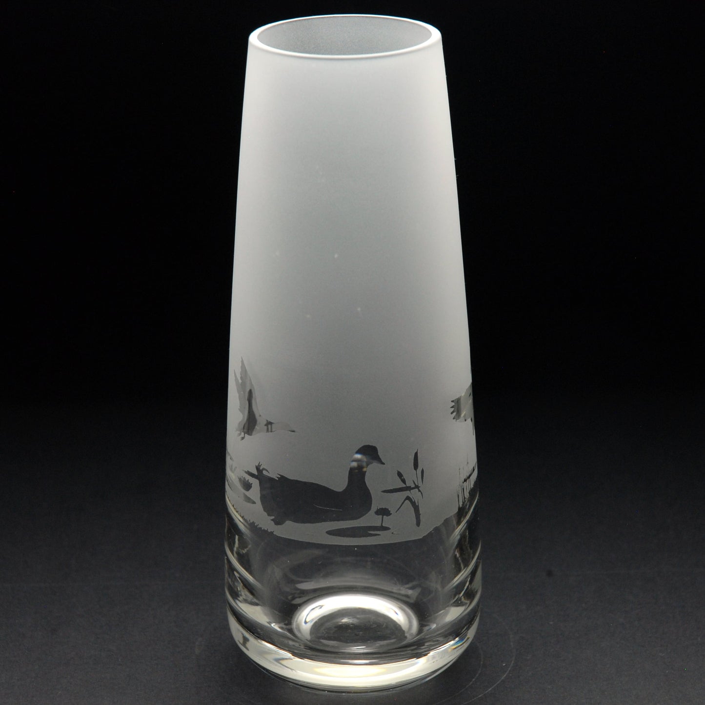 Duck Glass Bud Vase - Hand Etched/Engraved Gift