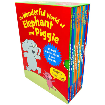 The Wonderful World of Elephant and Piggie Series 10 Books Collection Box Set by Mo Willems