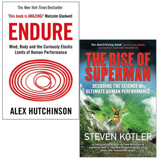 Endure By Alex Hutchinson, The Rise of Superman By Steven Kotler 2 Books Collection Set