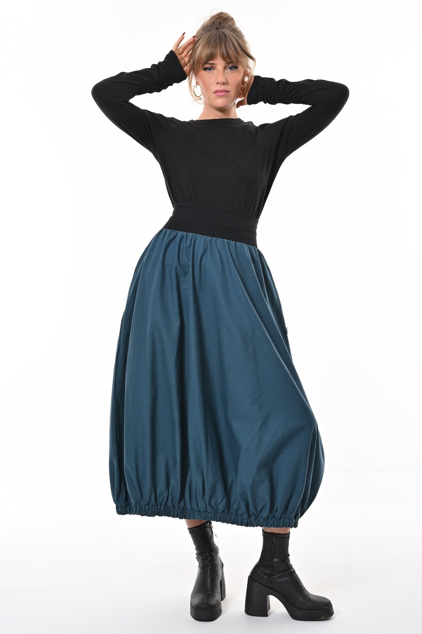 Ram Parachute Skirt In Teal