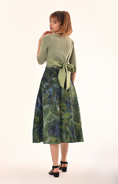 Primrose Top With Bow In Sage