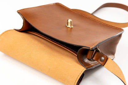 Leather Crossbody Brown The Santa Fe Collection