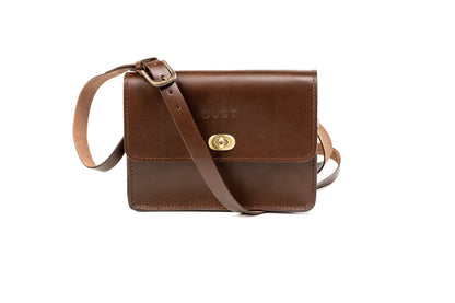 Leather Crossbody Dark Brown The Santa Fe Collection