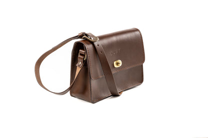 Leather Crossbody Dark Brown The Santa Fe Collection