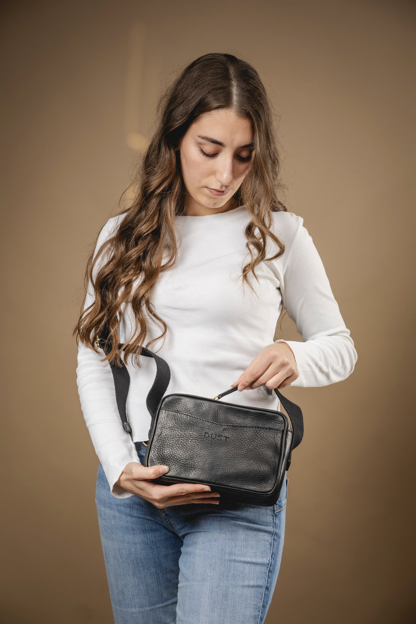 Leather Crossbody Black The Sausalito Collection