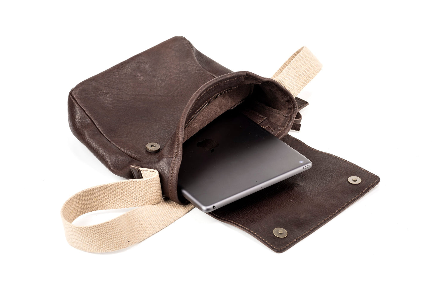 Leather Messenger Coffee Park Avenue Collection