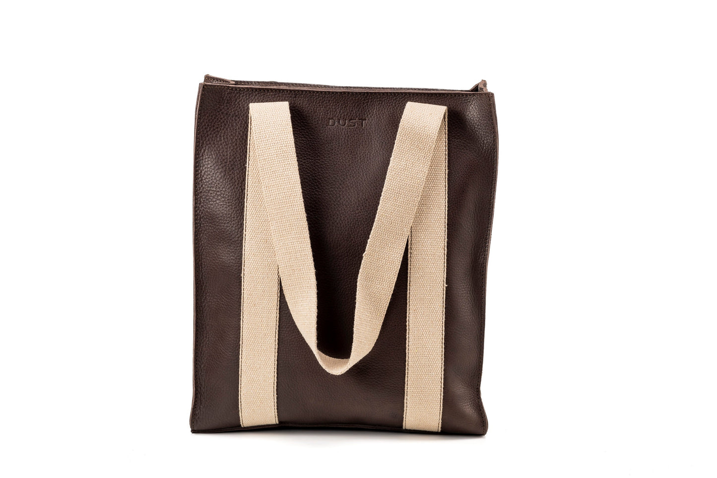 Leather Tote Coffee Manhattan Collection