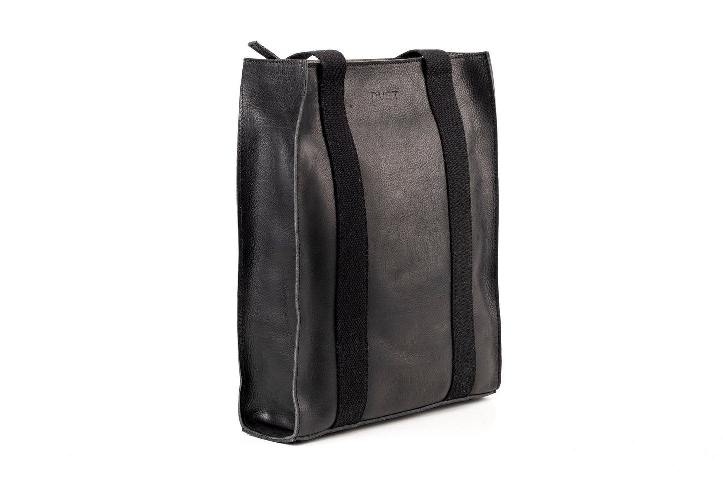 Leather Tote Black Manhattan Collection