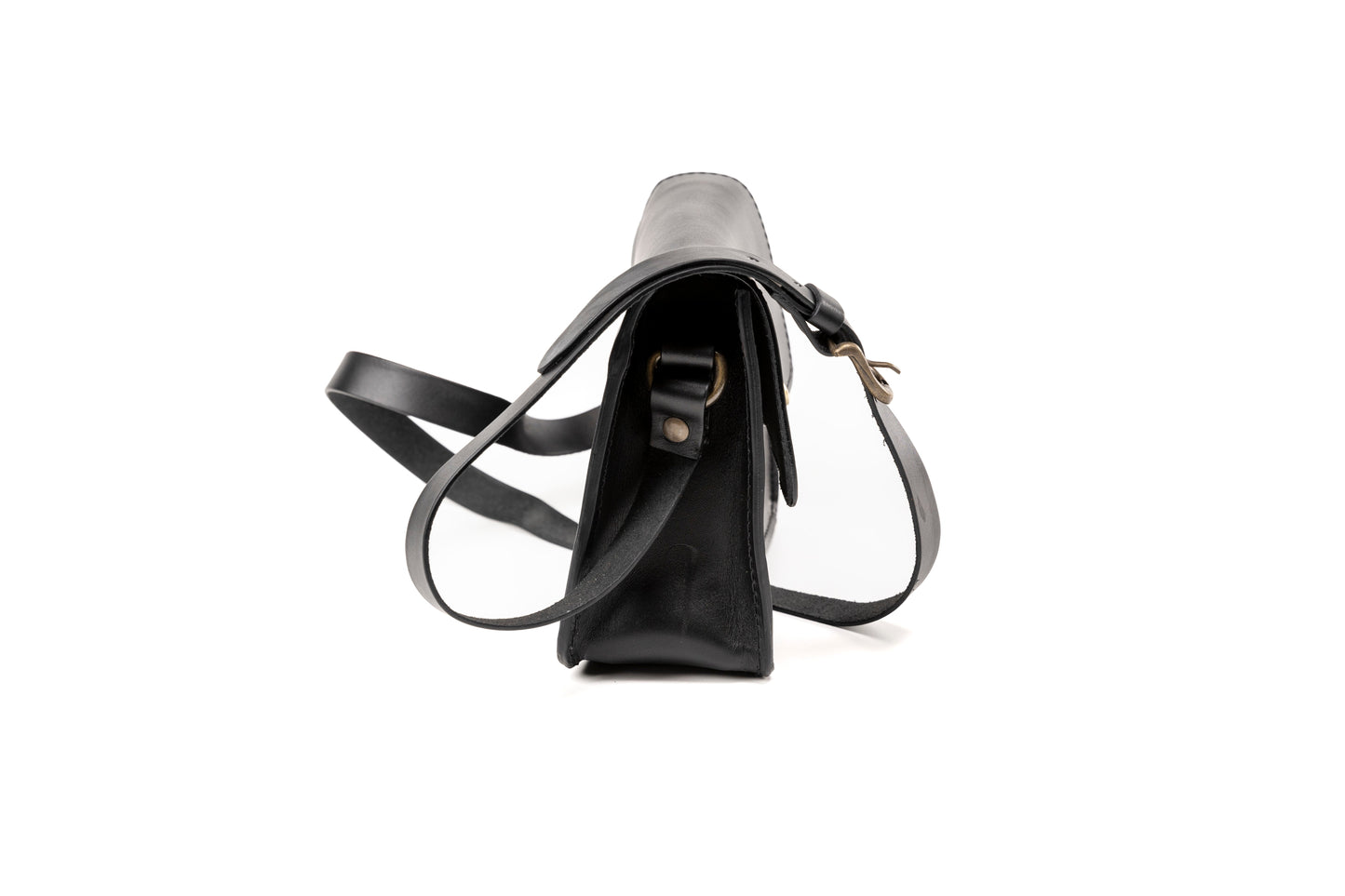 Leather Crossbody Black The Santa Fe Collection